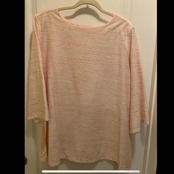 NWOT - Old Navy PLUS boat neck pink marled top - Picture 7 of 7